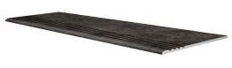 Kerama Marazzi Ступень стандарт Королевская дорога черный обрезной 29.6x119.5