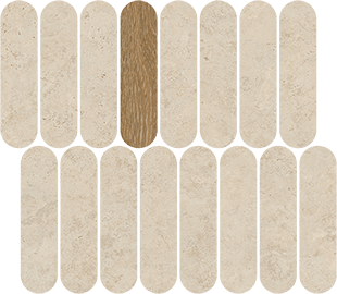 Мозаика VIVES 41QB Mosaico Barbican Natural R10 27x31