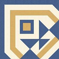 Декор Winckelmans 100E021A102 ENC 21A White (D.Blue, D.Yellow) 10x10