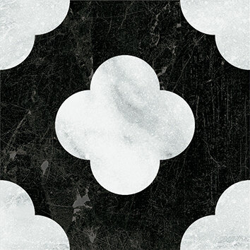 Керамогранит 41ZERO42 4101200 Dandy Pin Black White 18,6x18,6