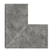 Бордюр Serapool Наружный угол 90° Pool Garden Anthracite Flat Handle 25x25