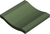 Керамогранит Winckelmans 100CH0VEU Channel GREEN VEU 10x10