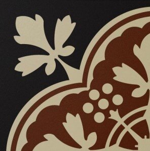 Декор Winckelmans 150N504D002 Decor Deauville 02 (ROU, ONT, NOI) 15x15