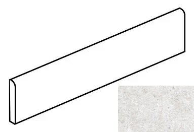 Kerranova K-2060/MR/p01 Плинтус Monochrom Белый 76x1200x10