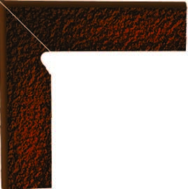 Плинтус Paradyz Cloud Brown Duro Цоколь левый (В+А) 30x8,1