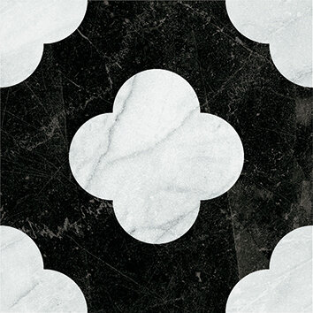 Керамогранит 41ZERO42 4101200 Dandy Pin Black White 18,6x18,6