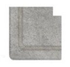 Бордюр Serapool Наружный угол закругленный Pool Garden Grey Handle 30x30