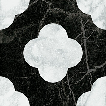 Керамогранит 41ZERO42 4101200 Dandy Pin Black White 18,6x18,6