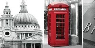 Панно Absolut Keramika Monocolor Composicion London Calling A 15х22.5