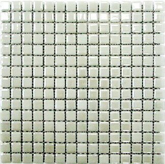 Мозаика Keramissimo SP25-2001 Моноколор белый перламутровый 31.5x31.5