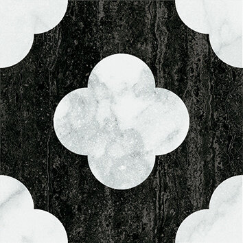 Керамогранит 41ZERO42 4101200 Dandy Pin Black White 18,6x18,6