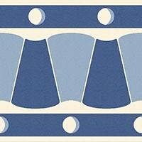 Декор Winckelmans 100E024F101 ENC 24F White (D.Blue, L.Blue) 10x10