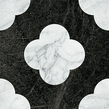 Керамогранит 41ZERO42 4101200 Dandy Pin Black White 18,6x18,6