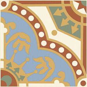 Декор Winckelmans 150E020D101 ENC 20 White (L.Blue Red Green D.Yellow) 15x15