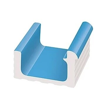 Декоративная вставка Serapool KP101 Переливной лоток керамический Light Blue 24x24,5