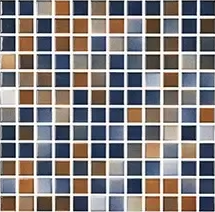 Мозаика Serapool VC.2.01.1112 Versicolor Mosaic Mustard-Dark Blue 2,5x2,5 30x30