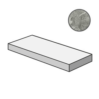 Ступень Italon 620070001007 Charme Extra Silver Scalino Angolare Sx 33x120