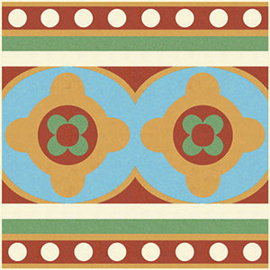 Декор Winckelmans 150E020F101 ENC 20F White (L.Blue Red Green D.Yellow) 15x15