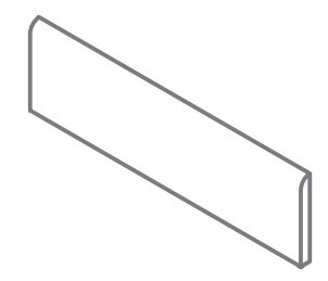 Плинтус Italon 610130005268 Metropolis Graphite Dark Battiscopa Nat Rett 7,2x60