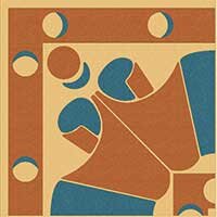 Декор Winckelmans 100E024A302 ENC 24A Cognac (Red D.Blue) 10x10