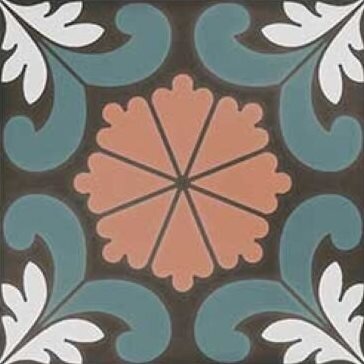 Керамогранит DNA Tiles SYNC FLOWER BLUE 15x15