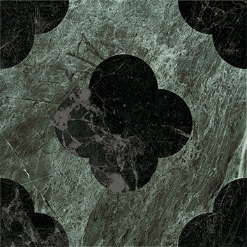 Керамогранит 41ZERO42 4101204 Dandy Pin Green Black 18,6x18,6