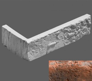 Искусственный камень Leonardo Stone Угловой элемент Прованс 480 23,5/11x6,5x1,6