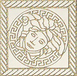 Декоративная вставка Versace 240301 MARBLE TOZZETTO MEDUSA BIANCO SAB 11,5x11,5