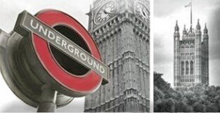 Панно Absolut Keramika Monocolor Composicion London Calling D 15х22.5