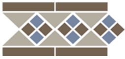 Бордюр Top Cer Border LISBON with 1 strip (Tr.01 Dots 29+11 Strips 29) 28х15