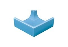 Декоративная вставка Serapool K241 Наружный угол водоотводного канала Light Blue 24x24,5
