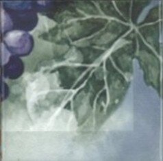Панно Absolut Keramika Monocolor Composicion Acuarela Uvas 20х40
