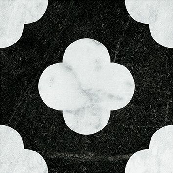 Керамогранит 41ZERO42 4101200 Dandy Pin Black White 18,6x18,6