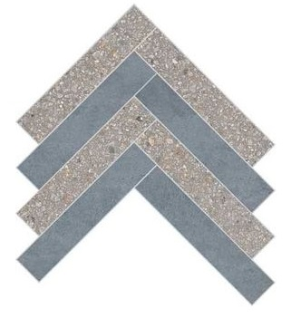 Декор Cerim 772838 Match Up Decoro Zig Zag Earl Grey-Blueberry Comfort 48.08x48.64