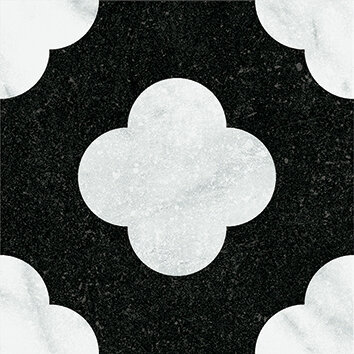 Керамогранит 41ZERO42 4101200 Dandy Pin Black White 18,6x18,6
