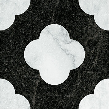 Керамогранит 41ZERO42 4101200 Dandy Pin Black White 18,6x18,6
