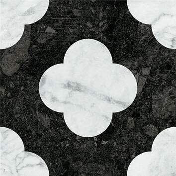 Керамогранит 41ZERO42 4101200 Dandy Pin Black White 18,6x18,6