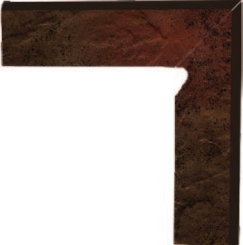 Плинтус Paradyz Semir Brown Цоколь правый (B+A)30х8,1