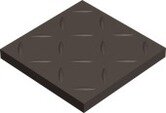 Ступень Winckelmans 100CA0R10ANT cx.10 RELIEF R10 CHARCOAL ANT 10x10
