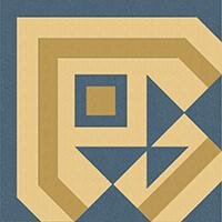 Декор Winckelmans 100E021A302 ENC 21A Cognac (D.Blue, D.Yellow) 10x10