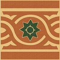 Декор Winckelmans 100E019F301-1 ENC 19F Cognac (Red, Black) old 10x10