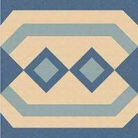 Декор Winckelmans 100E021F201 ENC 21F Ivory (D.Blue, L.Blue) 10x10