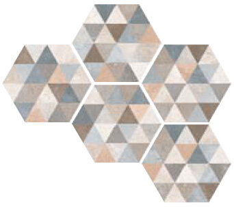 Декор VIVES Hexagono Fingal Mix 23x26,6