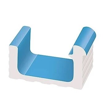 Декоративная вставка Serapool KP151 Переливной лоток керамический 1/2 часть Light Blue 24x12