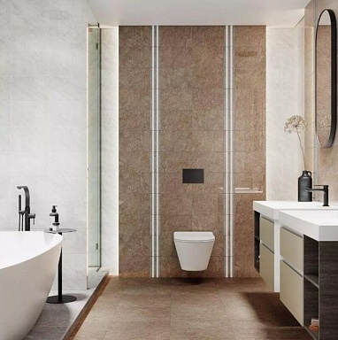 Плинтус Kerama Marazzi FMD042 Каприччо серый глянцевый 20x10