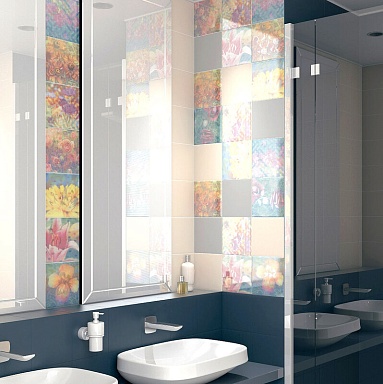 Бордюр Kerama Marazzi POD007 Карандаш Бисер розовый 20*0.6