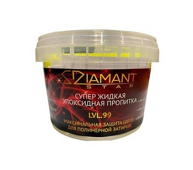 Смеси и затирки Diamant Полимерная затирка Diamant Star Эпоксидная двухкомпонентная пропитка LVL. 99 75гр.+25гр.