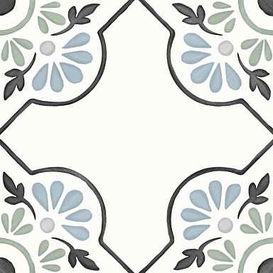 Керамогранит Harmony 31079 Tanger Blue Petals 12.3x12.3