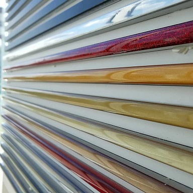 Бордюр Global Tile 5011280МТ Steel золотой матовый 80*1,2