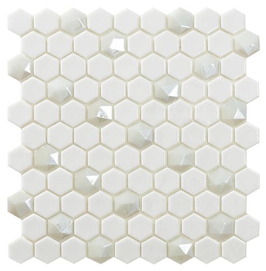 Мозаика Vidrepur Hex Colors № 100/Diamond 350D (на сетке) 30,7x31,7